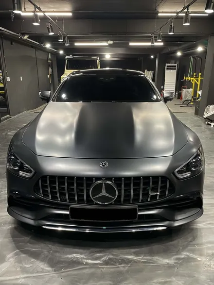 코션본사 벤츠 AMG GT 무광 마그네틱블랙 전체시공 / 성남 판교 분당구
