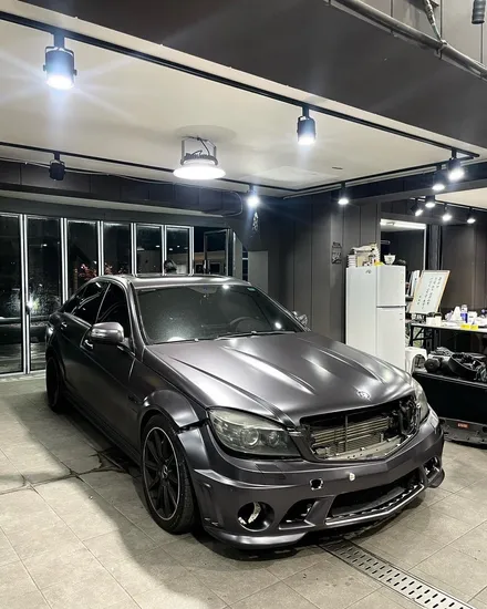 벤츠c63amg 아트더랩 무광메탈릭다크그레이 전체시공 / 성남 판교 분당구