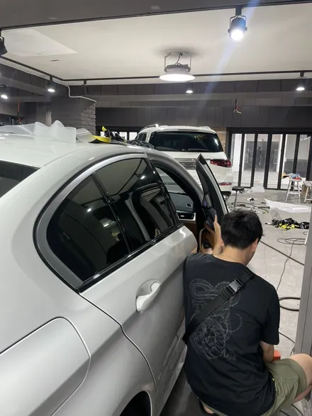 판교랩핑 BMW5시리즈 블랙PPF 루프스킨,크롬랩핑 / 성남 판교 분당구
