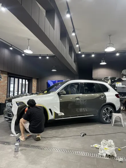 BMWX5 아트더랩 고광택화이트 전체시공 / 성남 판교 분당구