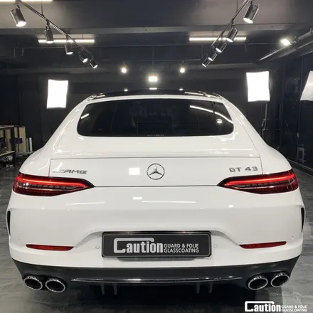 코션본사<양재,과천> 벤츠 amg GT 탑폴리에<화이트>전체 시공 / 성남 판교 분당구