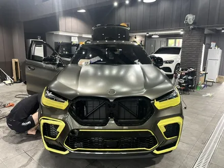 BMW X6 전체 무광블랙 그리고 블랙PPF루프스킨 / 성남 판교 분당구