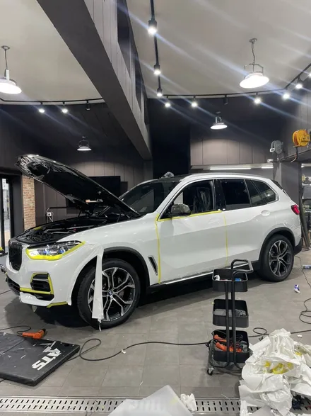 BMWX5 아트더랩 고광택화이트 전체시공 / 성남 판교 분당구