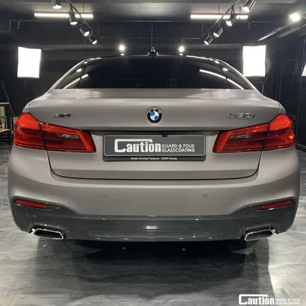 BMW 5시리즈 무광 아이스 티타늄<실버>전체 랩핑 / 성남 판교 분당구