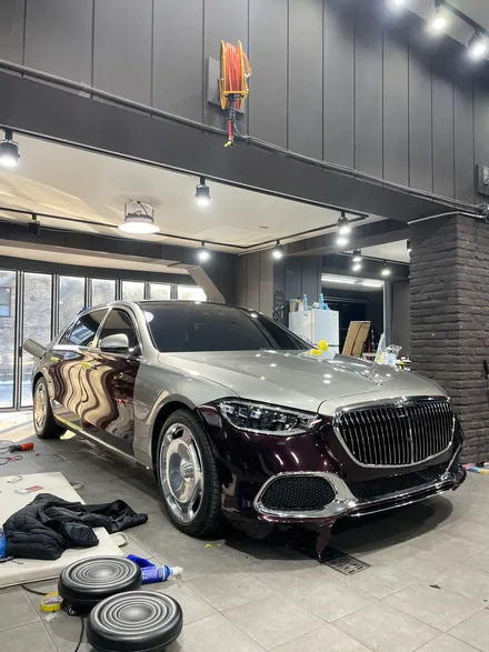 분당랩핑샵중 마이바흐 듀오톤 정말많이 하는 아트더랩코리아 벤츠s580 마이바흐 아이언맨 느낌으로 / 성남 판교 분당구