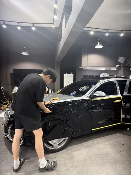 경기/분당/판교 벤츠s580마이바흐 하단부 블랙ppf작업 듀오톤차량 광빨업 색감업하기 / 성남 판교 분당구