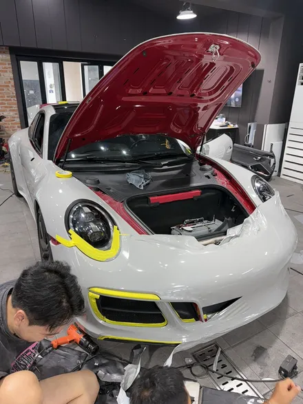 분당/판교 포르쉐911gts 전체크레용랩핑으로 분위기 확바꿔주기 / 성남 판교 분당구