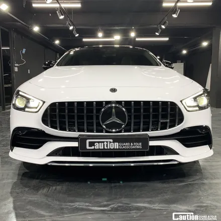 코션본사<양재,과천> 벤츠 amg GT 탑폴리에<화이트>전체 시공 / 성남 판교 분당구