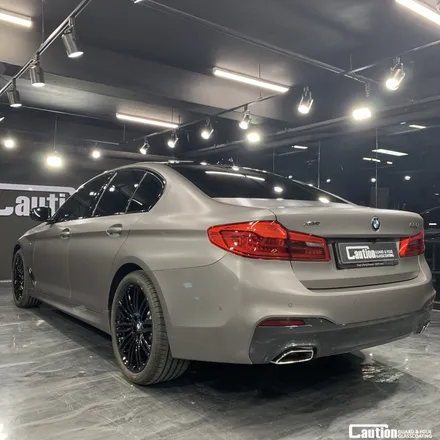 BMW 5시리즈 무광 아이스 티타늄<실버>전체 랩핑 / 성남 판교 분당구
