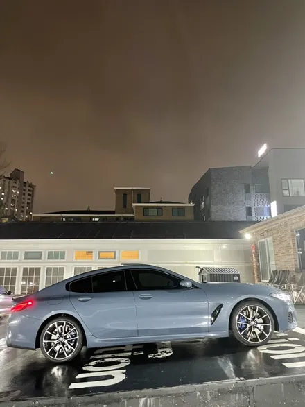 BMW 8시리즈 탑폴리에 크롬죽이기 시공 / 성남 판교 분당구