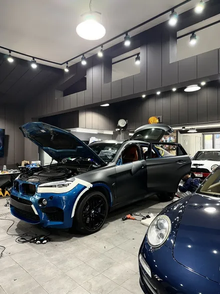 분당/판교 BMWx6m 무광블랙랩핑재시공으로 포스차량만들기 / 성남 판교 분당구