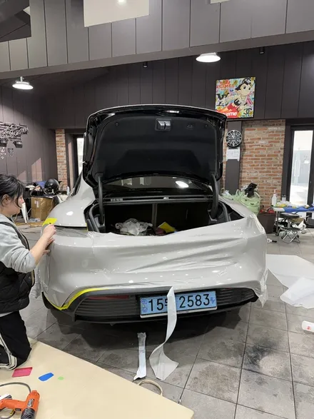 분당랩핑 포르쉐 타이칸 크레용랩핑으로 차량느낌 바꾸기 / 성남 판교 분당구
