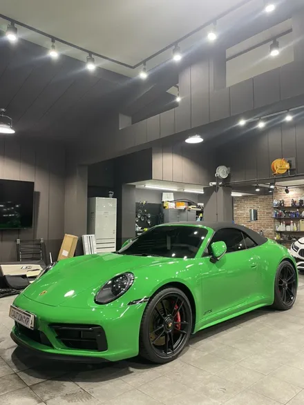 분당 판교 랩핑전문점 포르쉐911gts 카브리올레 전체PPF시공및 소프트탑 발수코팅 / 성남 판교 분당구