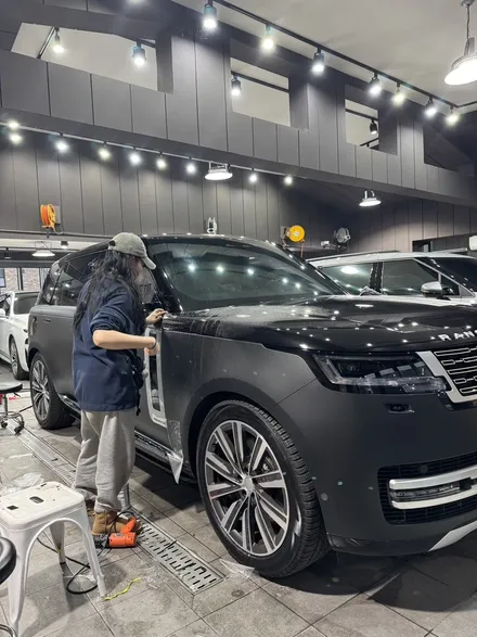 양재/판교 레인지로버보그 전체무광ppf와 윈드쉴도로 보호와 간지한번에 만들기 / 성남 판교 분당구