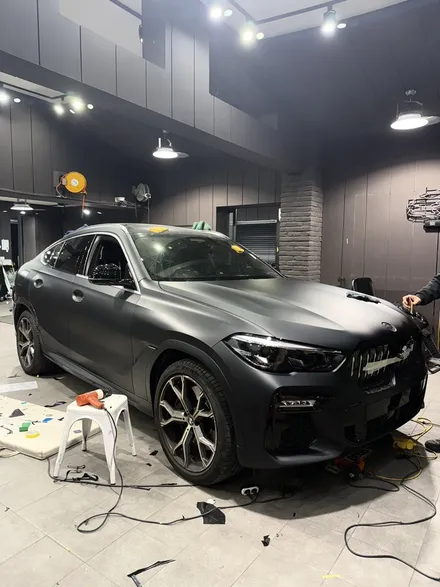성남/양재/판교 BMWx6 전체 사고수리후 전체 무광블랙포스만들기 / 성남 판교 분당구