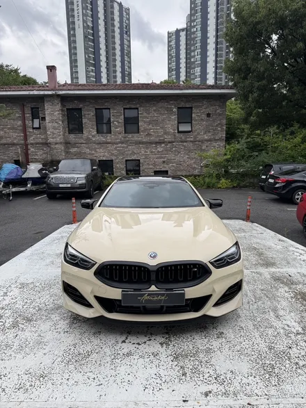 분당/판교 BMW8시리즈 m850i 베이지로 전체랩핑 이건 8시리즈에 꼭해야한다 / 성남 판교 분당구
