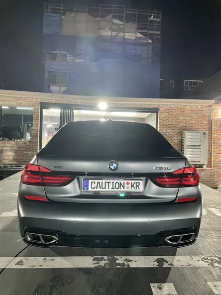 BMW 7시리즈 무광 마그네틱블랙전체시공/탑폴리에크롬죽이기/무광ppf시공 / 성남 판교 분당구