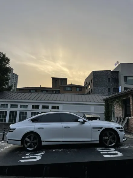 분당랩핑 판교랩핑 제네시스g80 고광택 화이트 전체시공 / 성남 판교 분당구