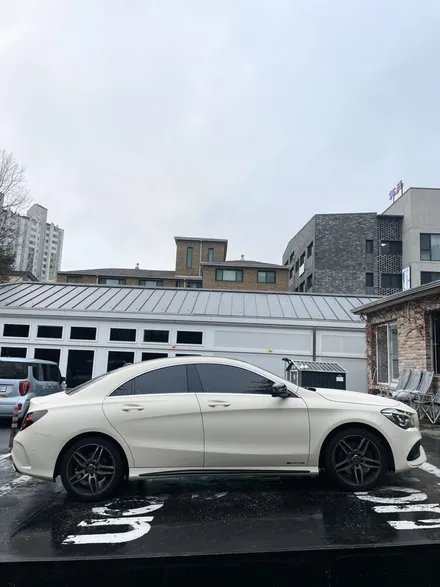 벤츠 cla클래스 무광크림전체랩핑 분당랩핑 아트더랩코리아 / 성남 판교 분당구