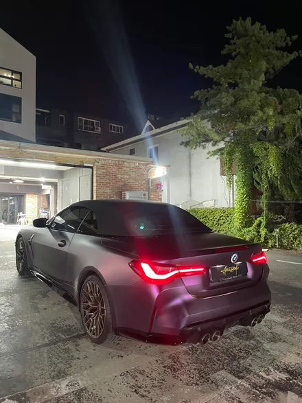 BMWM4 무광블랙퍼플 전체랩핑시공 / 성남 판교 분당구