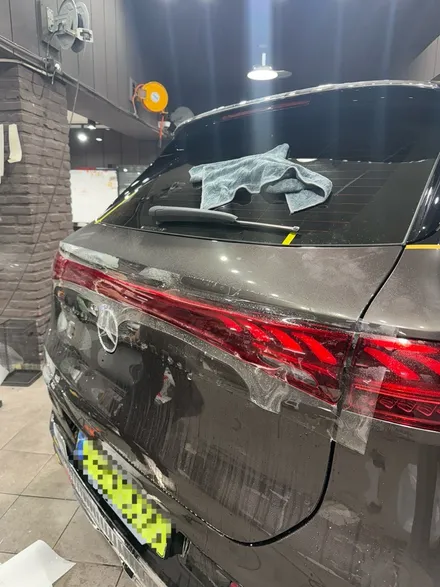 양재/판교/분당 벤츠eqs680 마이바흐 하단부듀오톤랩핑 투톤랩핑으로 짜세차량 만들기 / 성남 판교 분당구