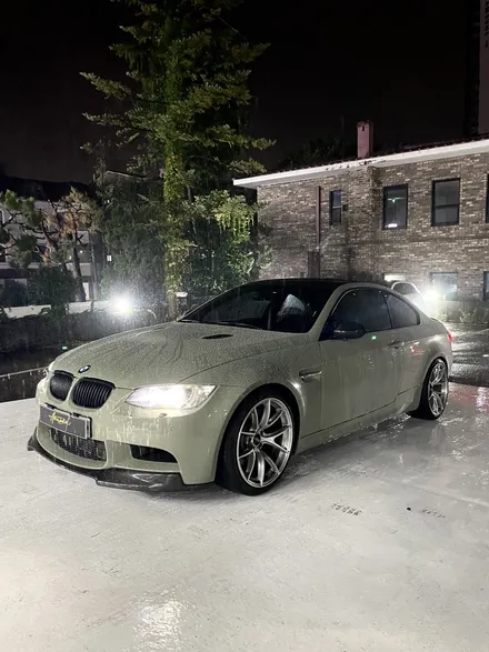 분당/판교 BMWe92 M3 화이트색상에서 카키그린 전체랩핑으로 간지차량 만들기 / 성남 판교 분당구