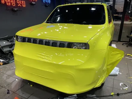 JEEP RENEGADE(지프 레니게이드), 루시드 옐로 전체 랩핑 및 사틴 블랙 부분 랩핑 강남 양재동 자동차 드레스 업 전문 쪼군샵 / 서초, 강남, 양재