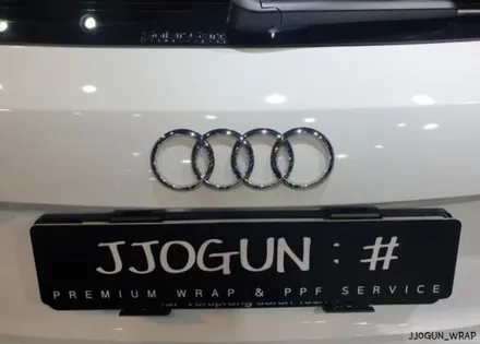 강남, 양재, 과천 자동차 랩핑 전문 쪼군샵 [ 아우디 Q3 ] 3M 글로스 화이트(유광 화이트) 전체 랩핑 시공하기 / 서초, 강남, 양재