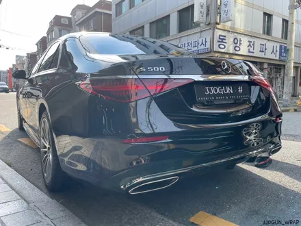 신차 컨디션으로 유지할 수 있는 메르세데스-벤츠 S 500 앞뒤 범퍼 부분 PPF, 강남 양재동 자동차 드레스 업 전문 쪼군샵 / 서초, 강남, 양재