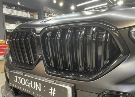 BMW X6 사틴 블랙 전체 랩핑 및 블랙 패키지, 강남 양재동 자동차 드레스 업 맛집 쪼군샵 / 서초, 강남, 양재