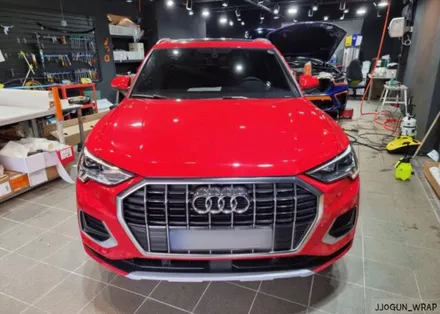 강남, 양재, 과천 자동차 랩핑 전문 쪼군샵 [ 아우디 Q3 ] 3M 글로스 화이트(유광 화이트) 전체 랩핑 시공하기 / 서초, 강남, 양재