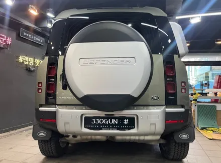 시공 전후 차이를 딱! 알려주는 랜드로버 디펜더 판게아 그린, 루프 스킨 부분 랩핑 / 서초, 강남, 양재
