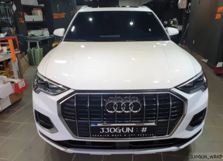 강남, 양재, 과천 자동차 랩핑 전문 쪼군샵 [ 아우디 Q3 ] 3M 글로스 화이트(유광 화이트) 전체 랩핑 시공하기 / 서초, 강남, 양재