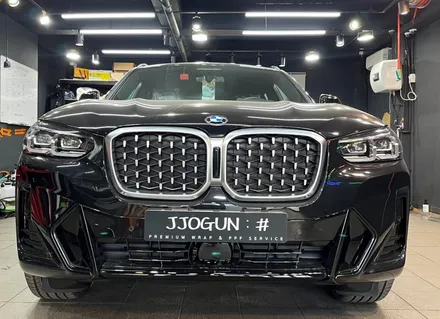 BMW X4 키드니 그릴 크롬 딜리트(크롬 죽이기) 부분 랩핑 / 서초, 강남, 양재