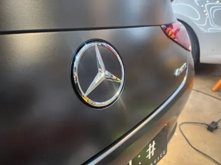 메르세데스 벤츠 CLS 450 사틴 블랙 전체 랩핑 시공 / 서초, 강남, 양재