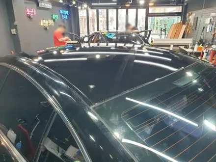 기아 K7 루프 스킨 부분 랩핑 시공, / 강남구 역삼동