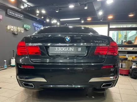랩핑 맛집, 쪼군샵 BMW 740 LI 크롬 딜리트(크롬 죽이기) 시공, / 서초, 강남, 양재