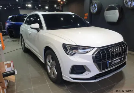 강남, 양재, 과천 자동차 랩핑 전문 쪼군샵 [ 아우디 Q3 ] 3M 글로스 화이트(유광 화이트) 전체 랩핑 시공하기 / 서초, 강남, 양재
