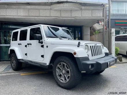 JEEP 랭글러 루비콘, 3M 유광 화이트 전체 랩핑, 자동차 드레스 업 전문 쪼군샵 / 서초, 강남, 양재