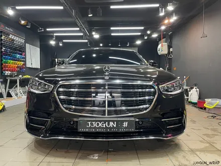 신차 컨디션으로 유지할 수 있는 메르세데스-벤츠 S 500 앞뒤 범퍼 부분 PPF, 강남 양재동 자동차 드레스 업 전문 쪼군샵 / 서초, 강남, 양재