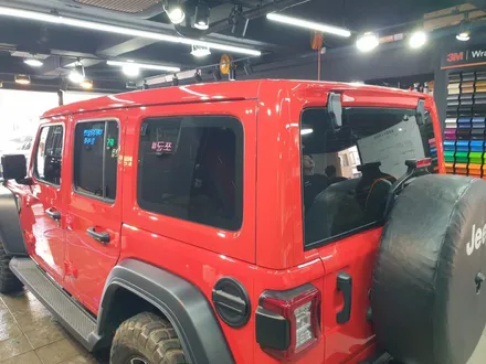 JEEP, 랭글러 루비콘 파워탑을 하드탑 처럼 연출해 보기!! 사틴 블랙 부분 랩핑 / 서초, 강남, 양재