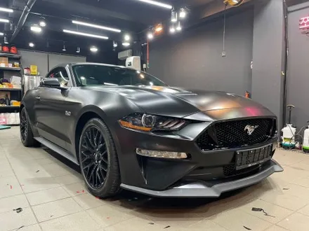 품격있는 머스탱 GT, 에이버리 사틴 블랙 전체 랩핑 시공!! / 서초, 강남, 양재