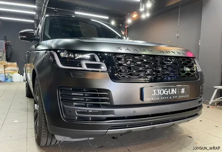 사틴 뿜뿜 너무 좋아!! 레인지로버 보그, 사틴 블랙 전체 랩핑, 강남 양재동 자동차 드레스 업 전문 쪼군샵 / 서초, 강남, 양재