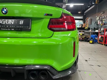 BMW M2 전체 랩핑 제거 후, 비닐 프로그 Gloss Thyme Green(글로스 타임 그린) 재시공 / 서초, 강남, 양재