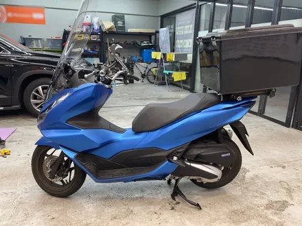 강남. 서초. 분당 [ HONDA PCX ] Matte Blue Metallic 전체 랩핑 시공하기_출장 랩핑 / 서초, 강남, 양재
