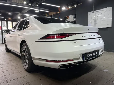 제네시스 G90, Avery Satin White(에이버리 사틴 화이트) 전체 랩핑 강남 양재동 자동차 드레스 업 전문 쪼군샵 / 서초, 강남, 양재