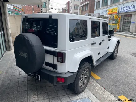 JEEP 랭글러 루비콘, 3M 유광 화이트 전체 랩핑, 자동차 드레스 업 전문 쪼군샵 / 서초, 강남, 양재