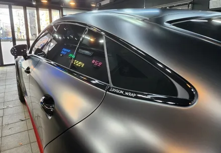 메르세데스 - 벤츠 GT 43 AMG  전체 무광 PPF 및 크롬 딜리트(크롬 죽이기), 포인트 랩핑 강남 양재동 자동차 드레스 업 전문 쪼군샵 / 서초, 강남, 양재
