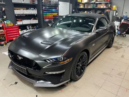 품격있는 머스탱 GT, 에이버리 사틴 블랙 전체 랩핑 시공!! / 서초, 강남, 양재