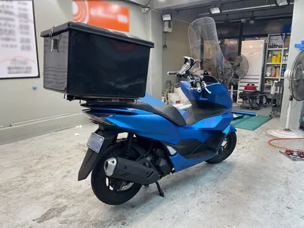 강남. 서초. 분당 [ HONDA PCX ] Matte Blue Metallic 전체 랩핑 시공하기_출장 랩핑 / 서초, 강남, 양재